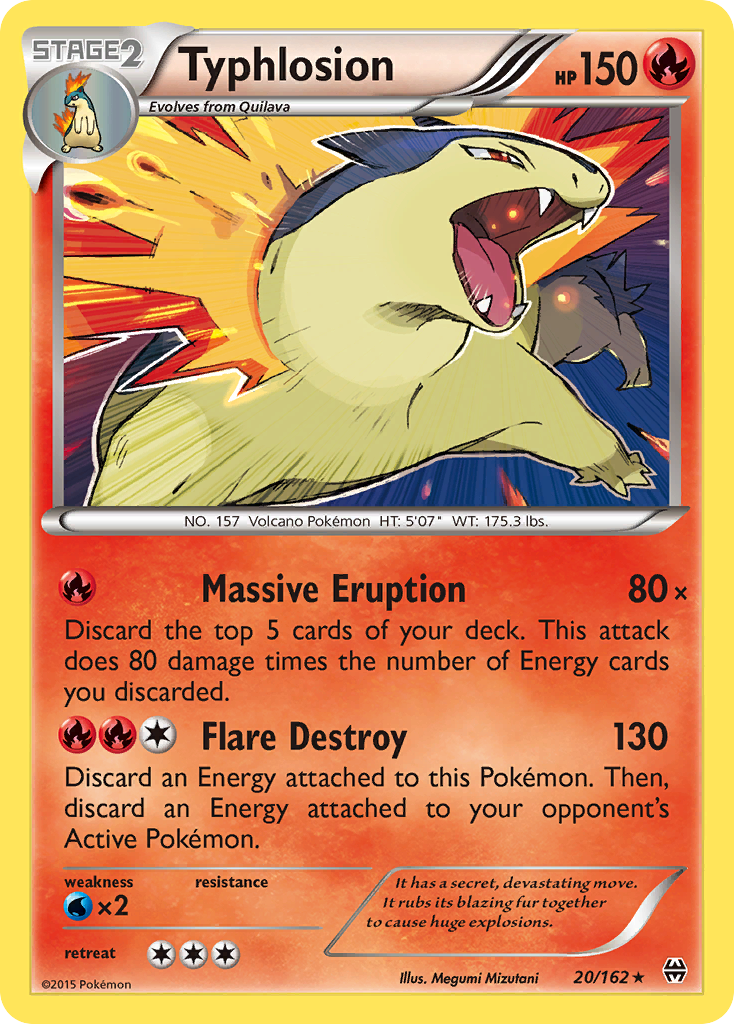 Typhlosion — illustrated card