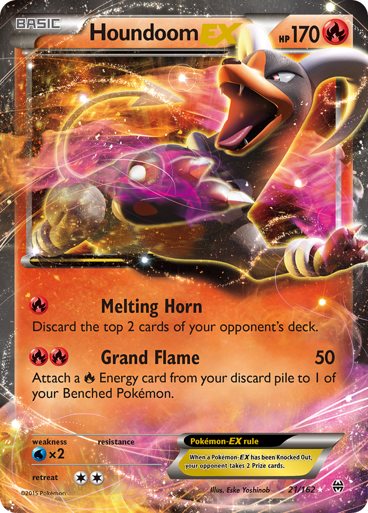 Houndoom-EX — illustrated card