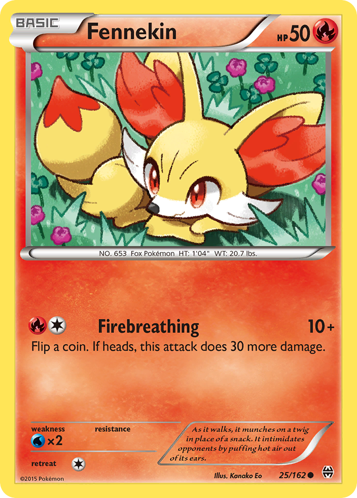 Fennekin — illustrated card