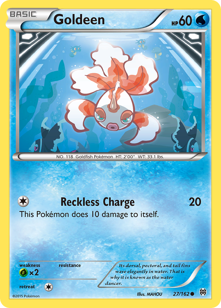 Goldeen — illustrated card