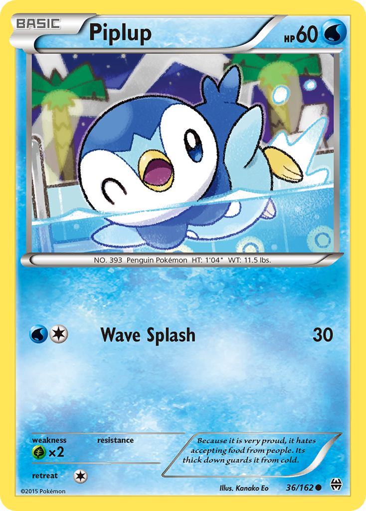 Piplup — illustrated card