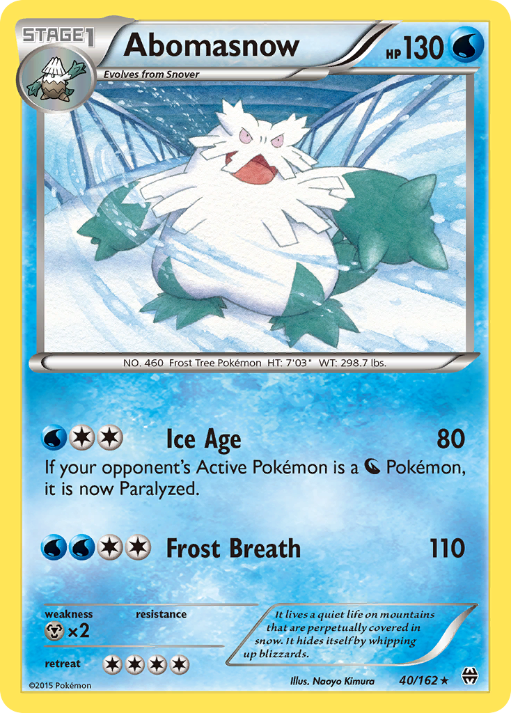 Abomasnow — illustrated card