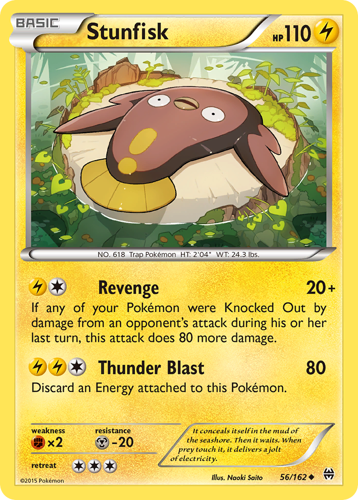 Stunfisk — illustrated card