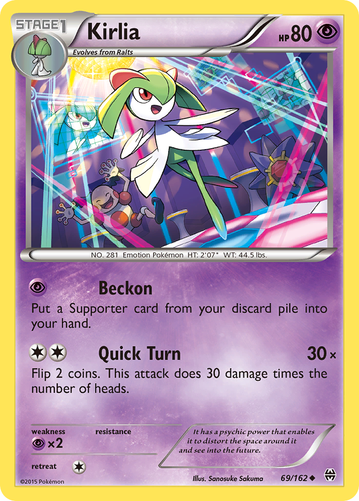 Kirlia — illustrated card