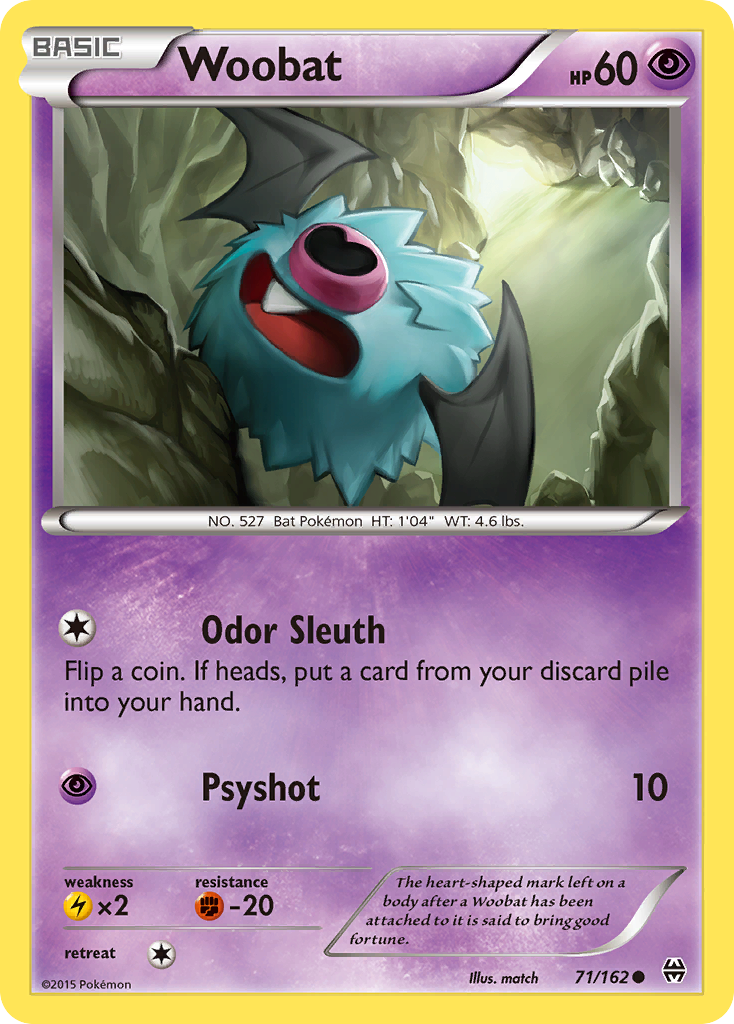 Woobat — illustrated card