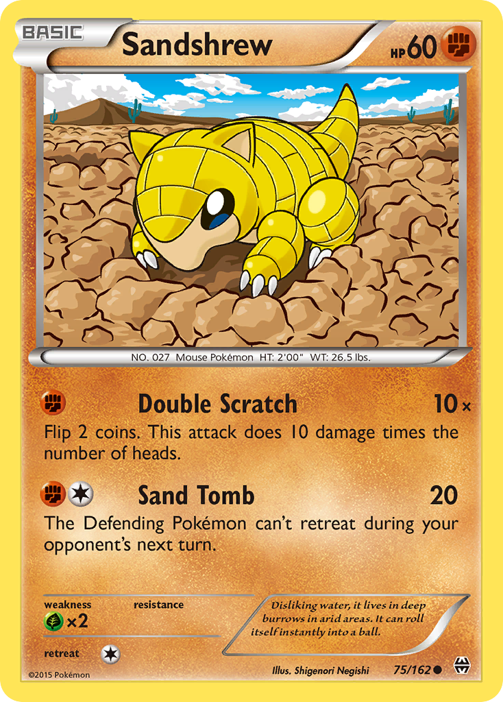 Sandshrew — illustrated card