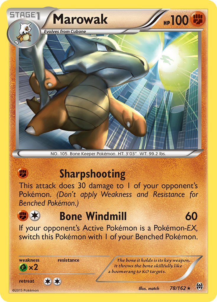Marowak — illustrated card