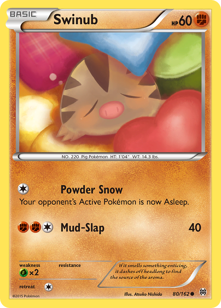Swinub — illustrated card