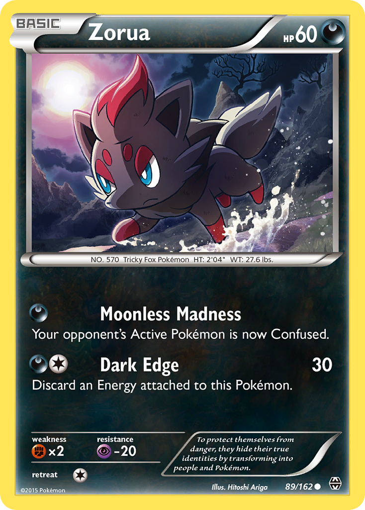 Zorua — illustrated card