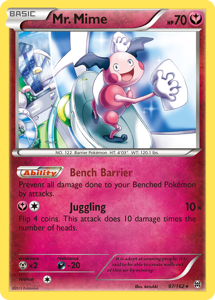 Mr. Mime — illustrated card