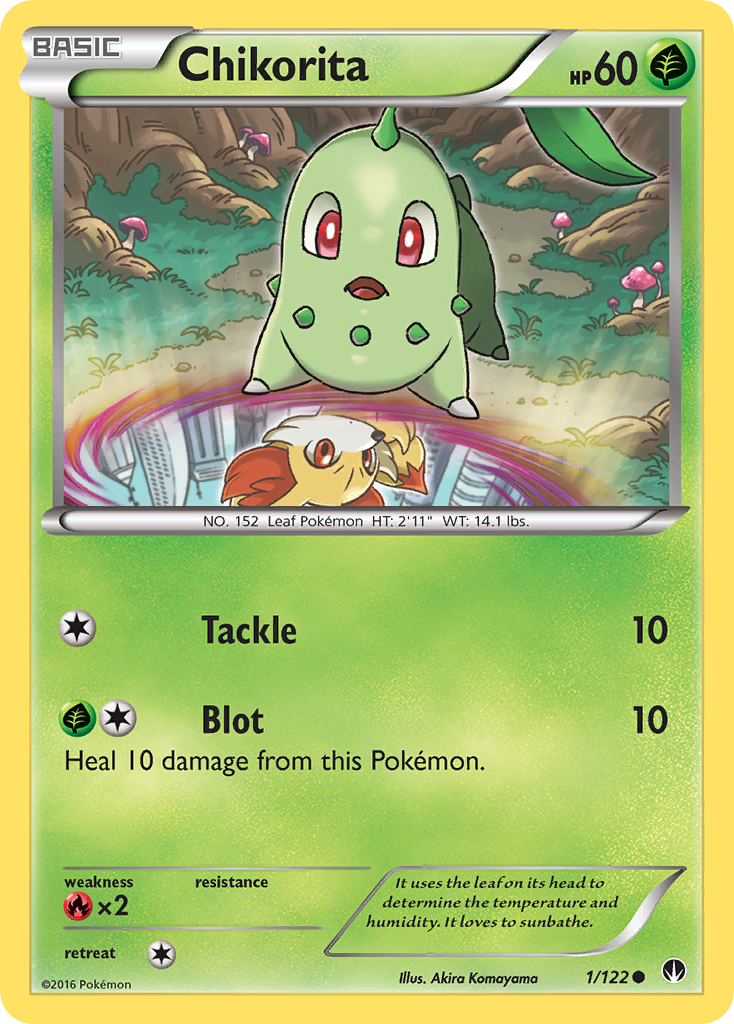 Chikorita — illustrated card