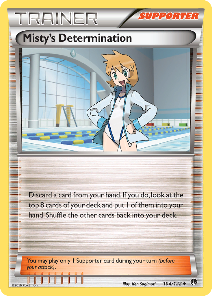 Misty's Determination — illustrated card