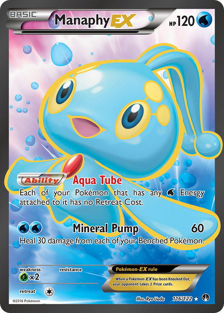 Manaphy-EX — illustrated card