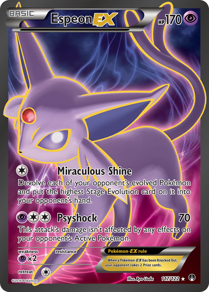 Espeon-EX — illustrated card