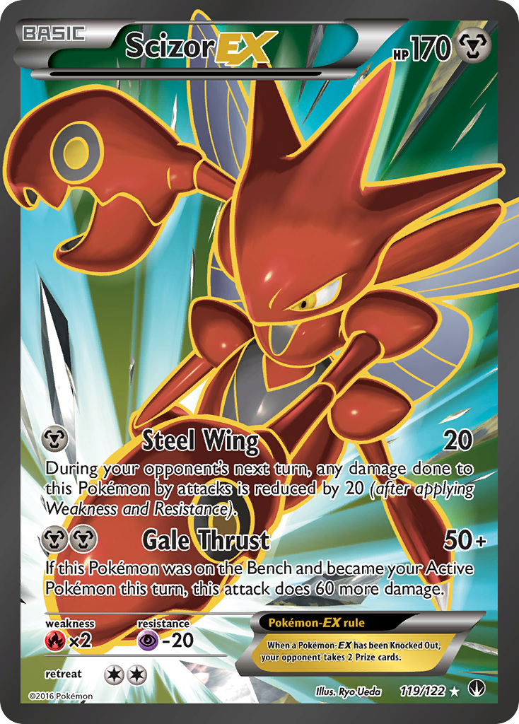 Scizor-EX — illustrated card