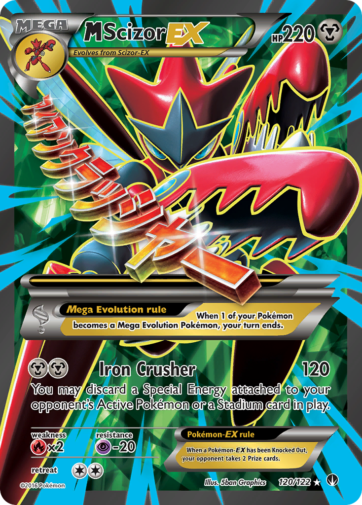 M Scizor-EX — illustrated card