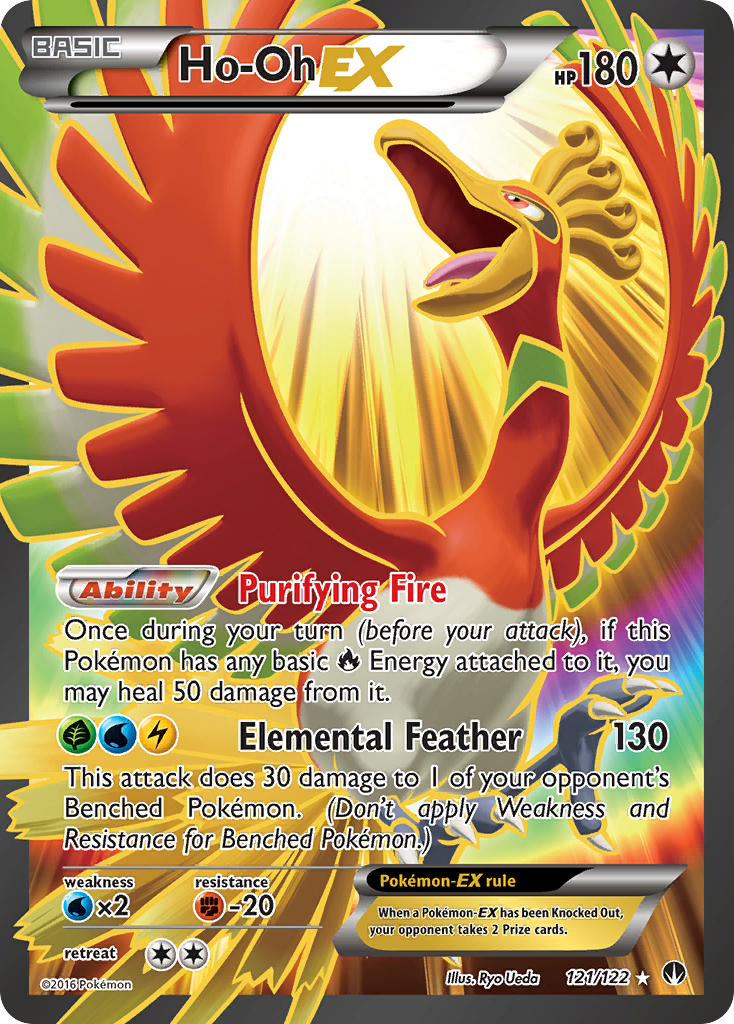 Ho-Oh-EX — illustrated card