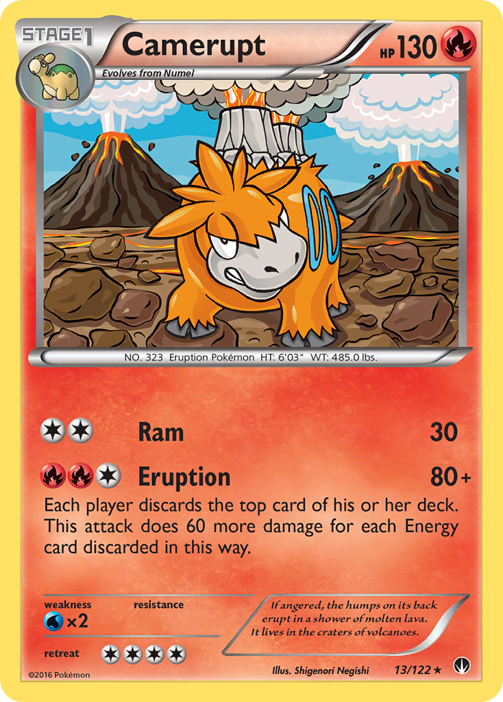 Camerupt — illustrated card