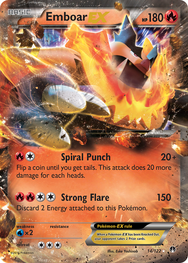 Emboar-EX — illustrated card
