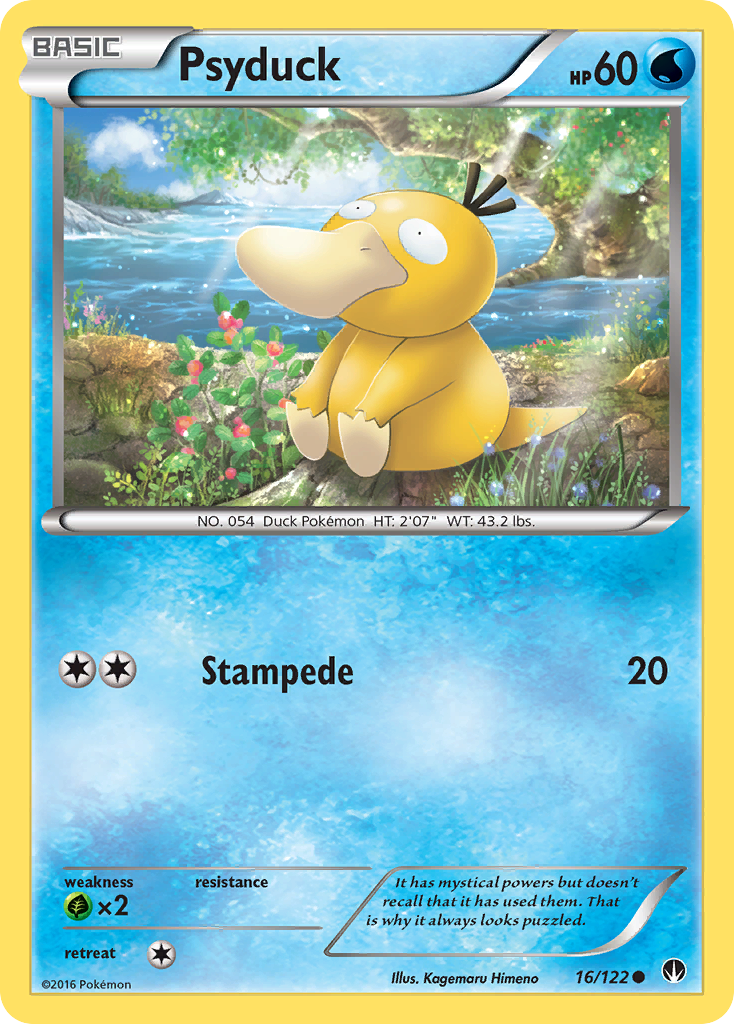 Psyduck — illustrated card
