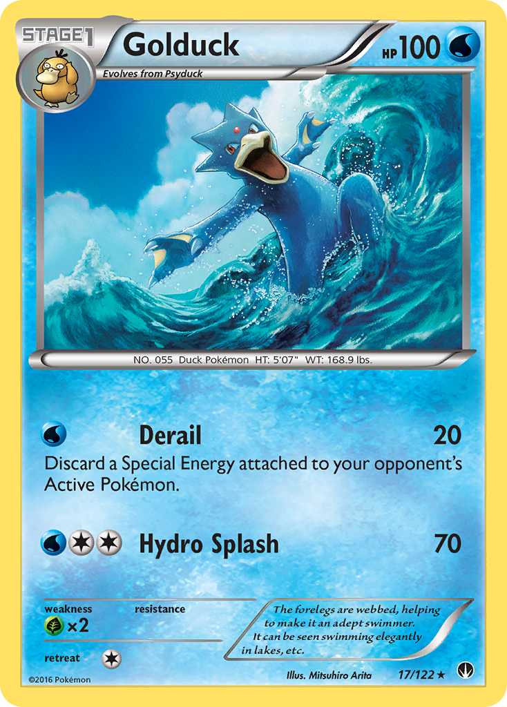 Golduck — illustrated card