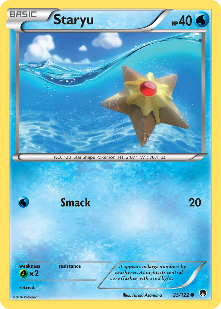 Staryu — illustrated card