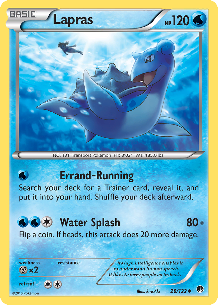 Lapras — illustrated card