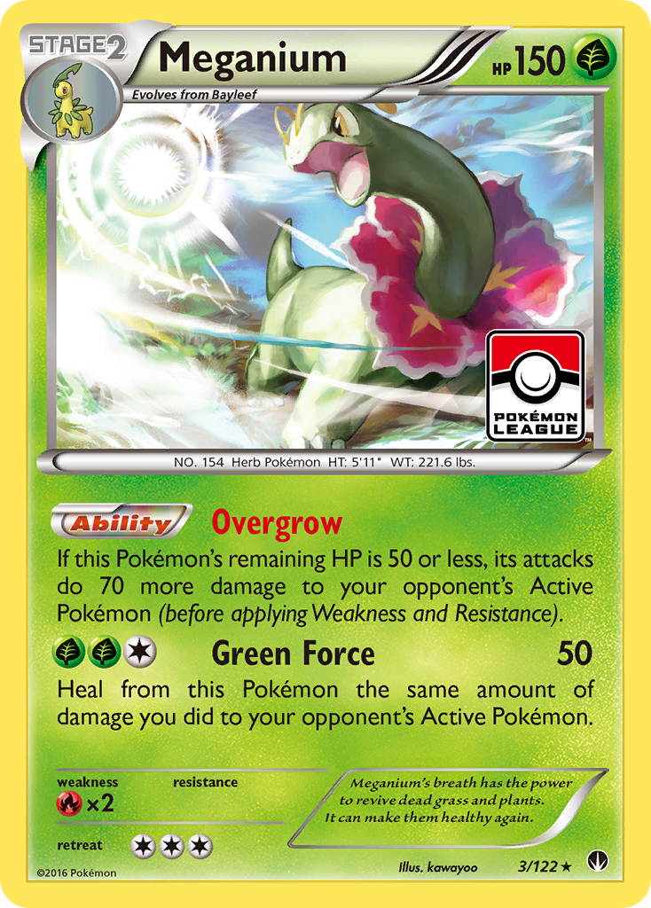 Meganium — illustrated card