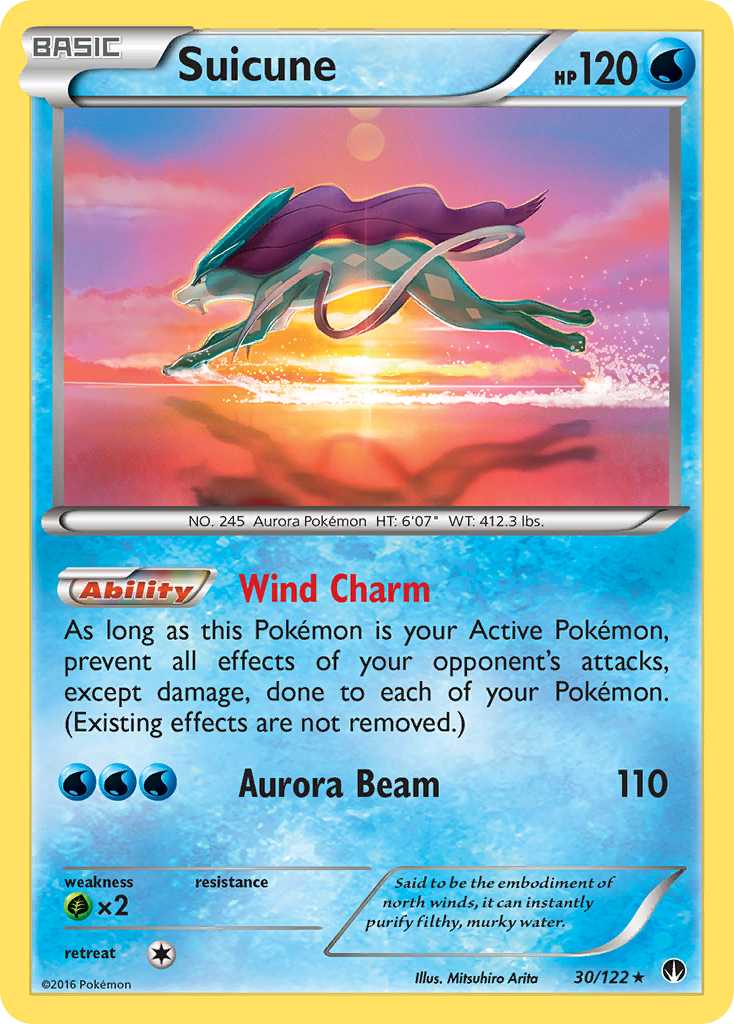 Suicune — illustrated card