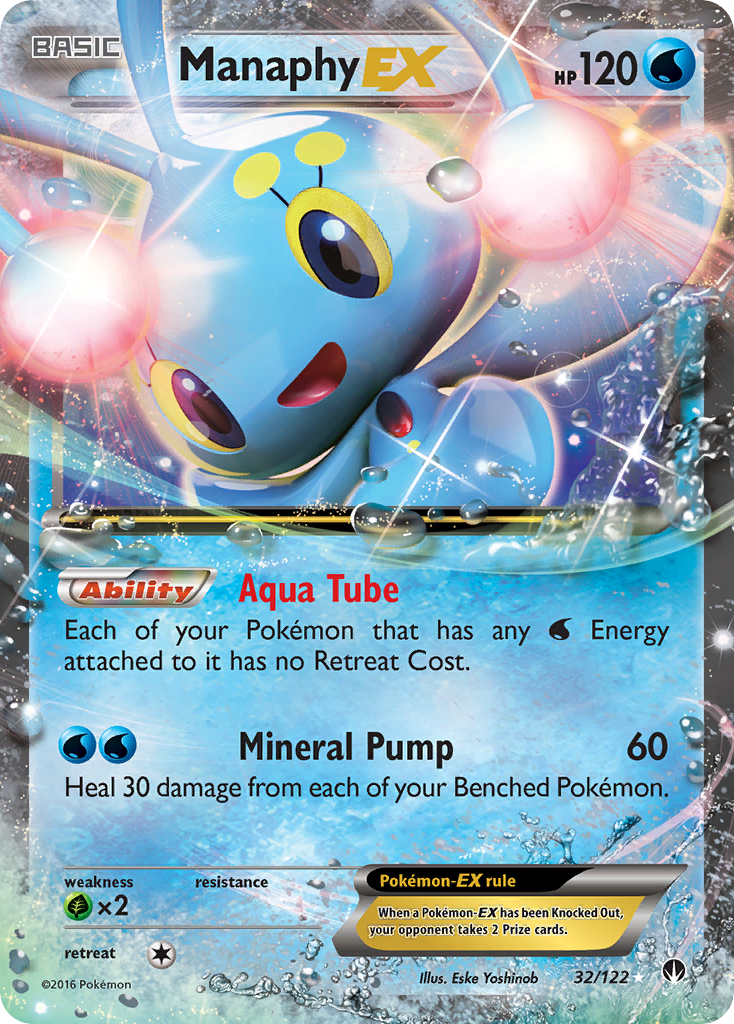 Manaphy-EX — illustrated card
