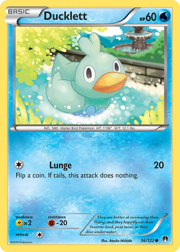 Ducklett — illustrated card