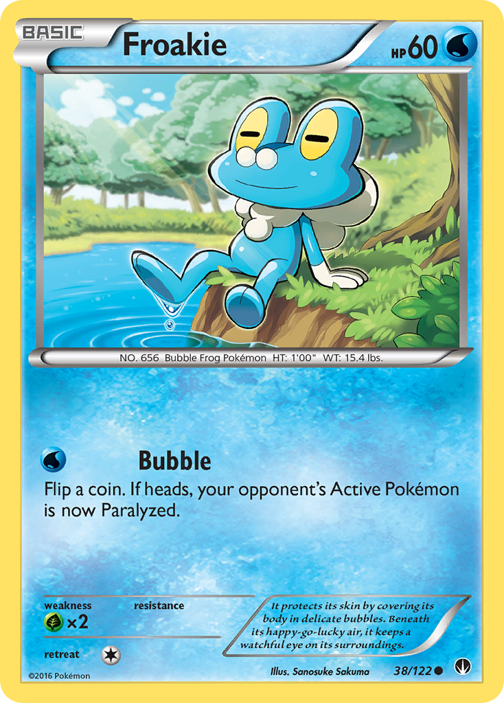 Froakie — illustrated card