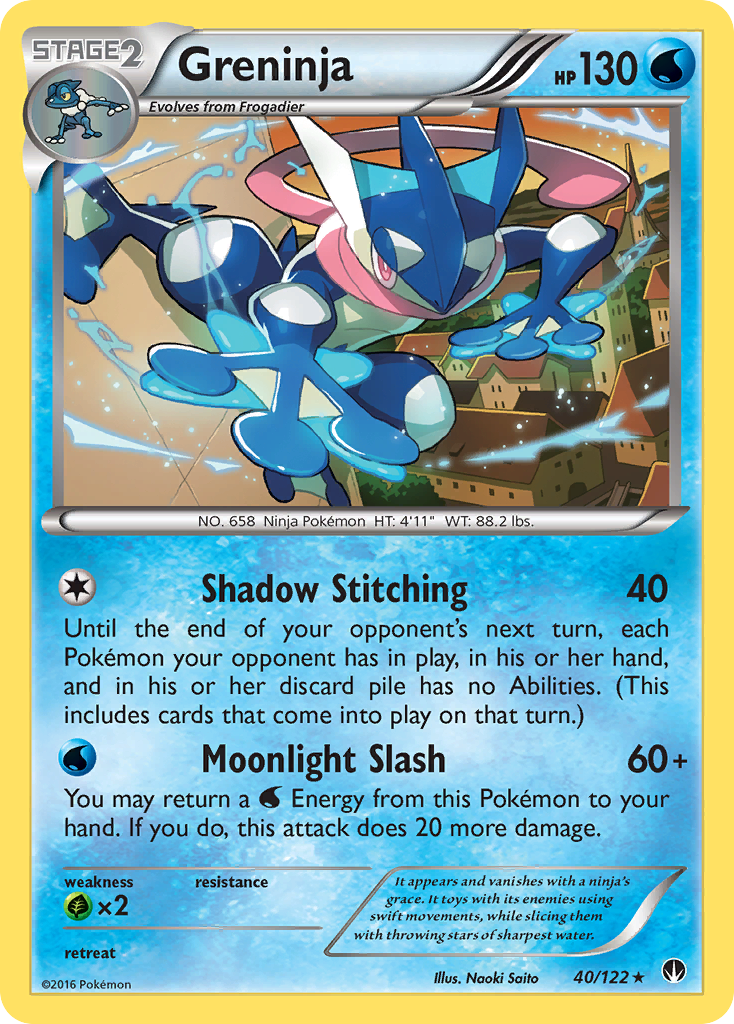 Greninja — illustrated card
