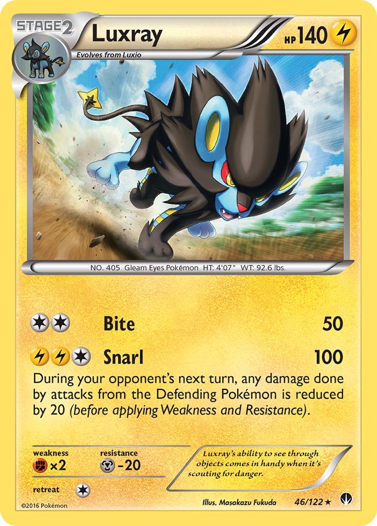 Luxray — illustrated card