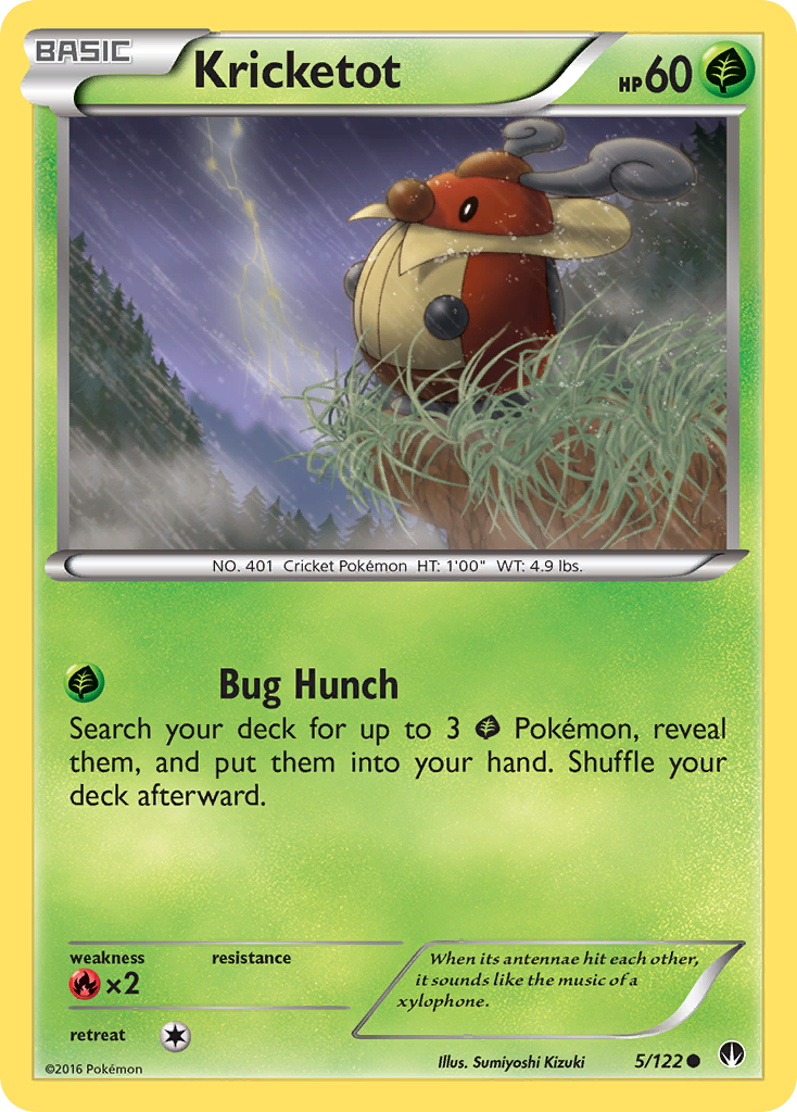 Kricketot — illustrated card