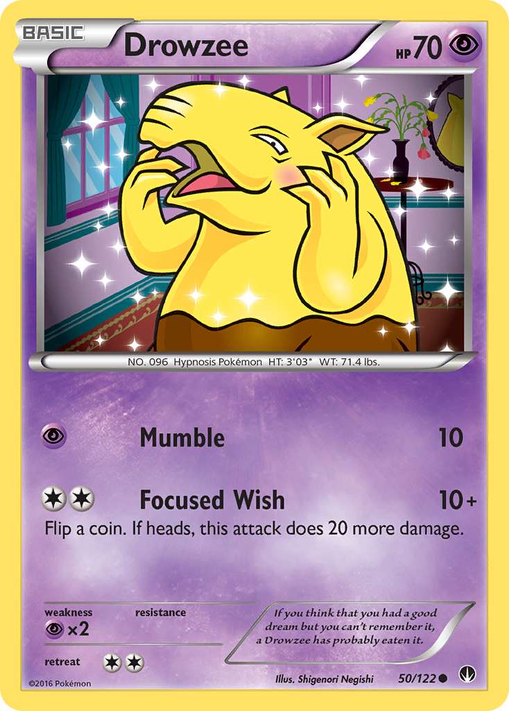 Drowzee — illustrated card