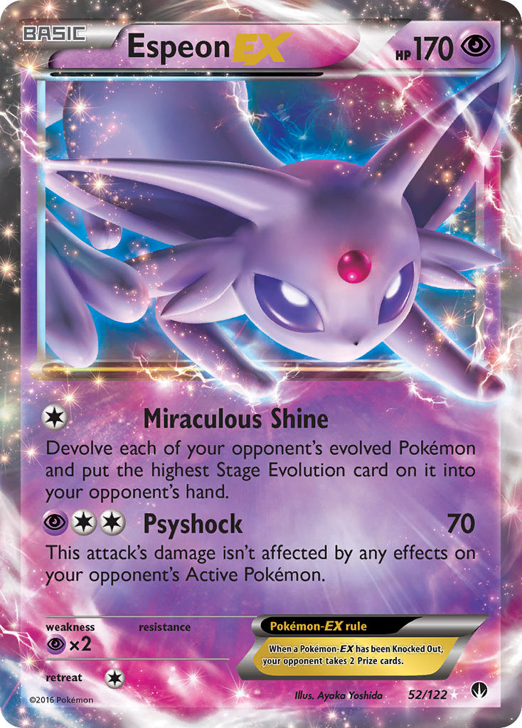 Espeon-EX — illustrated card