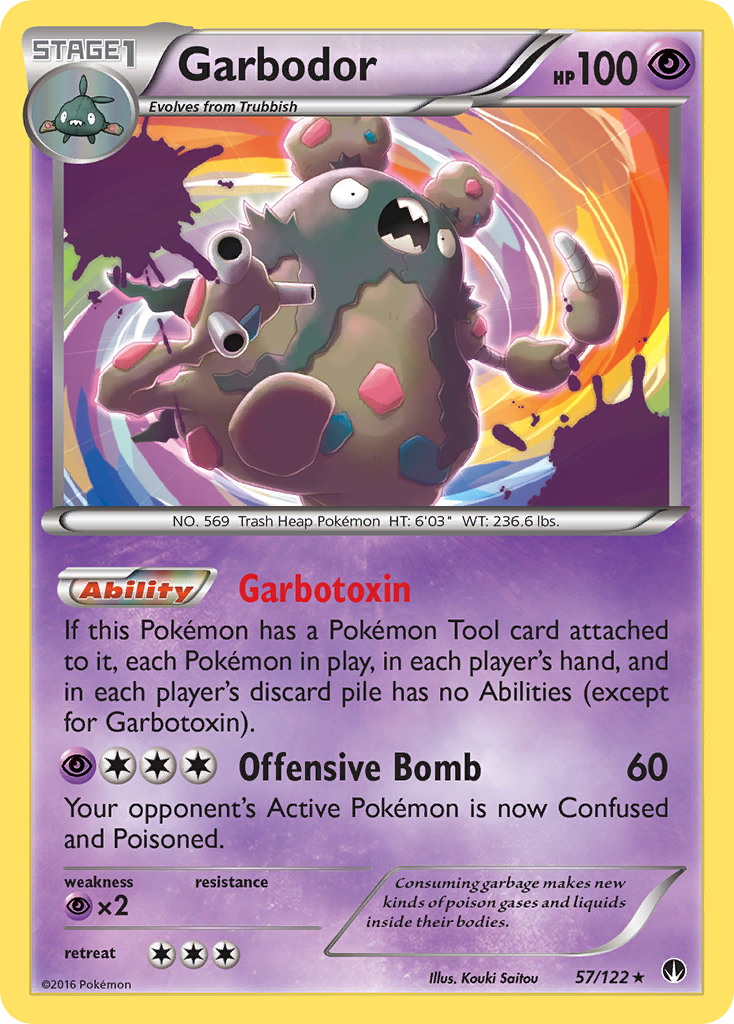 Garbodor — illustrated card