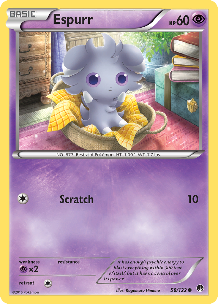 Espurr — illustrated card