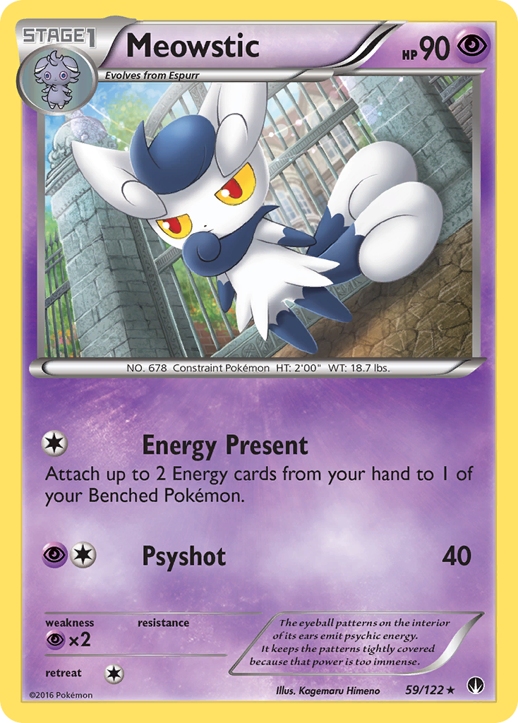 Meowstic — illustrated card