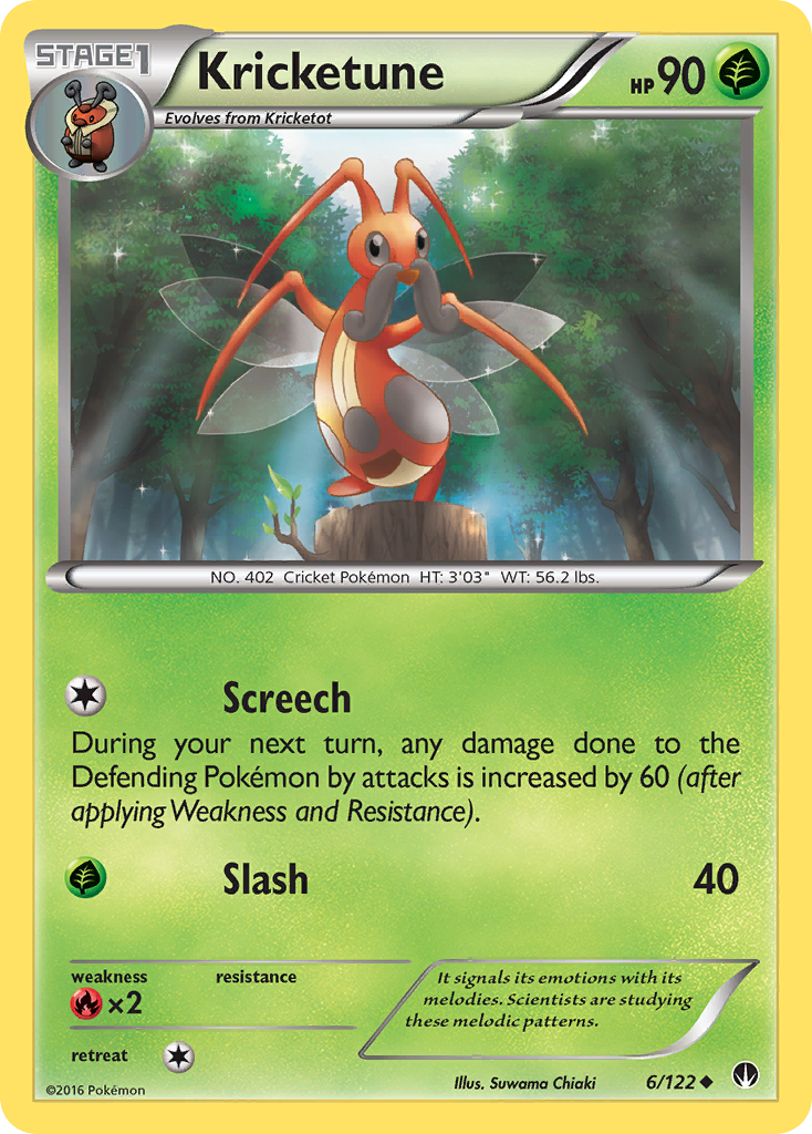 Kricketune — illustrated card