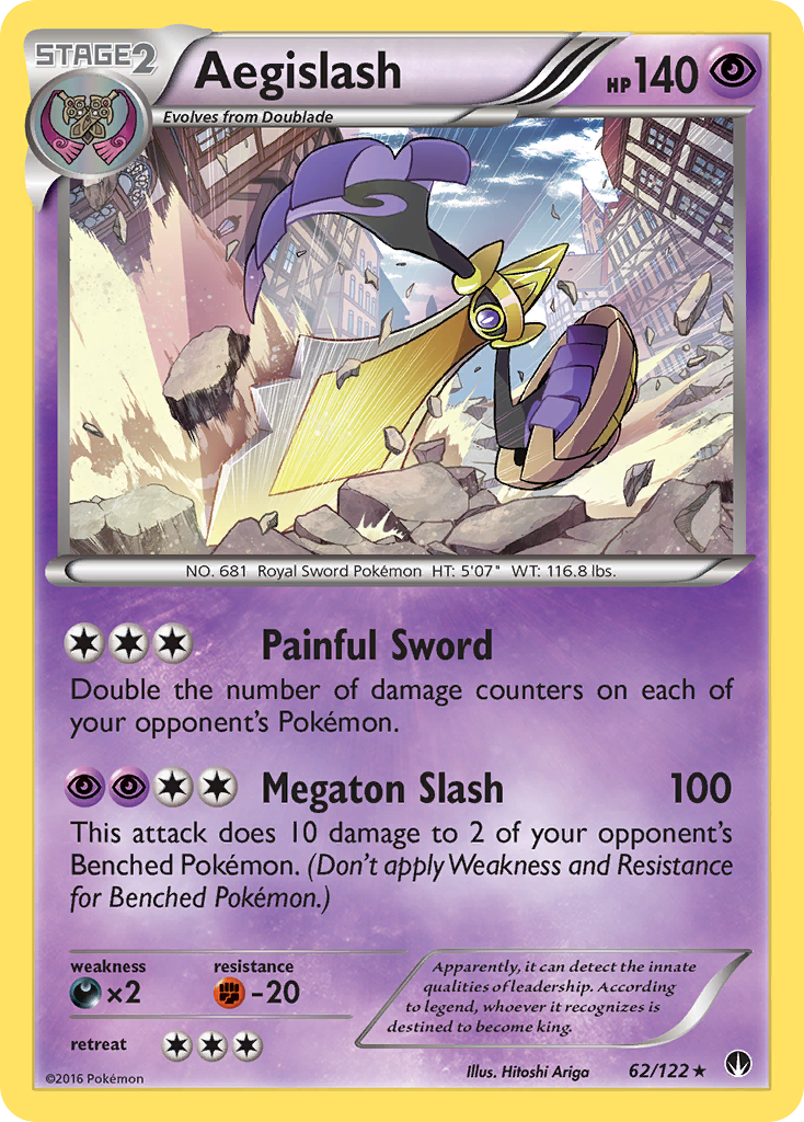 Aegislash — illustrated card