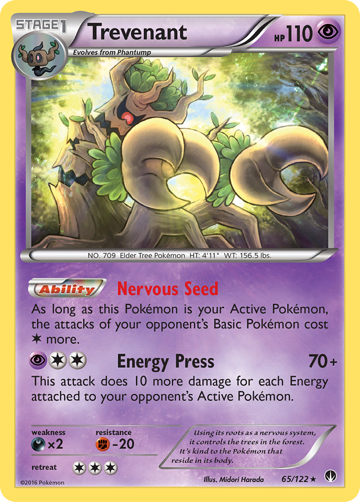 Trevenant — illustrated card