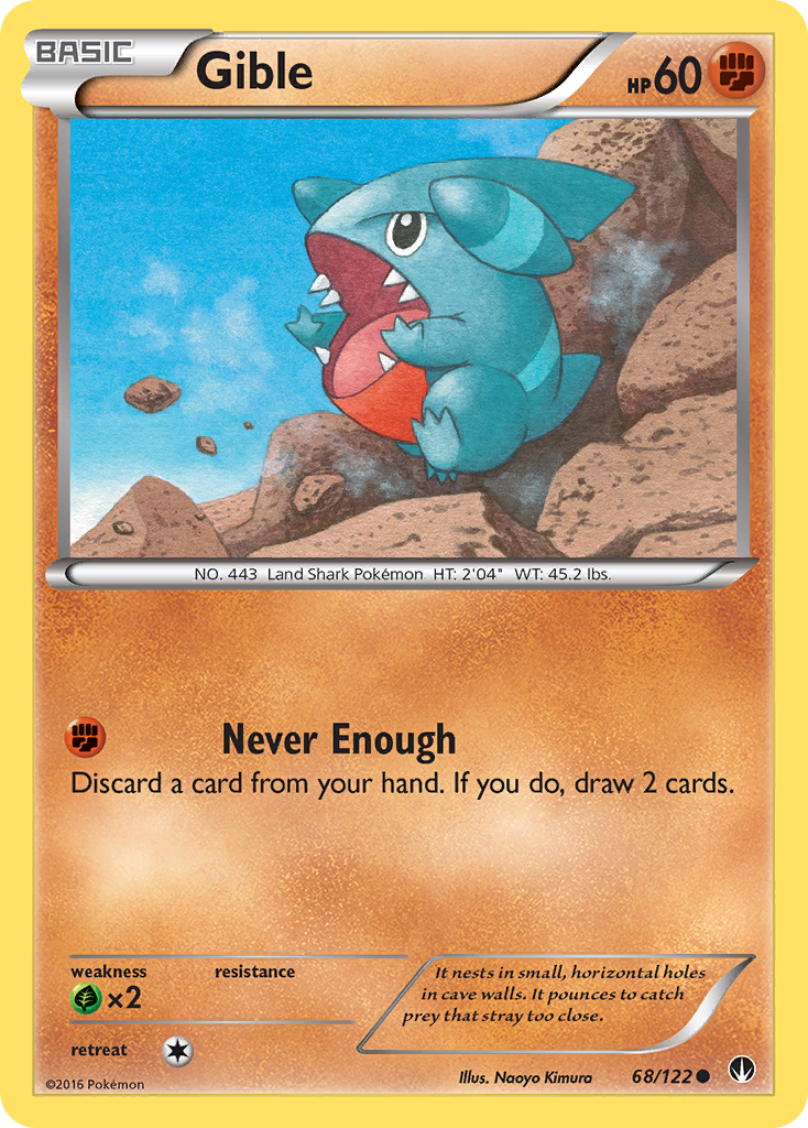 Gible — illustrated card