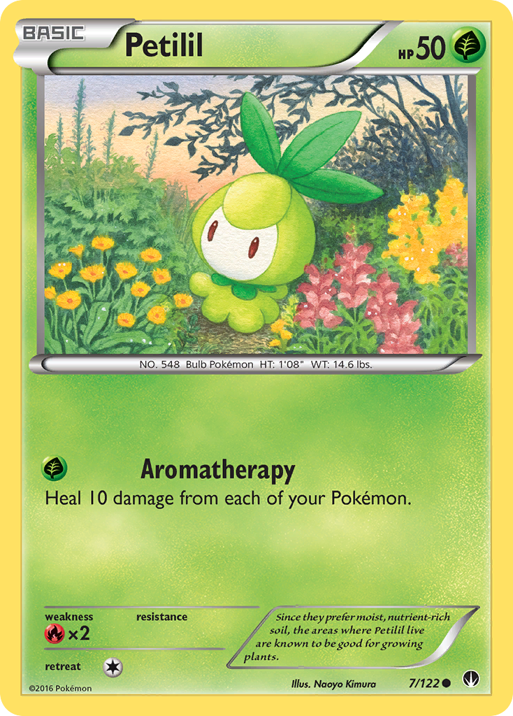 Petilil — illustrated card