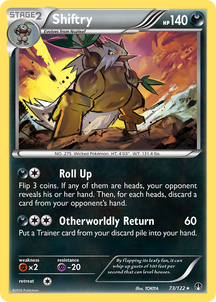 Shiftry — illustrated card