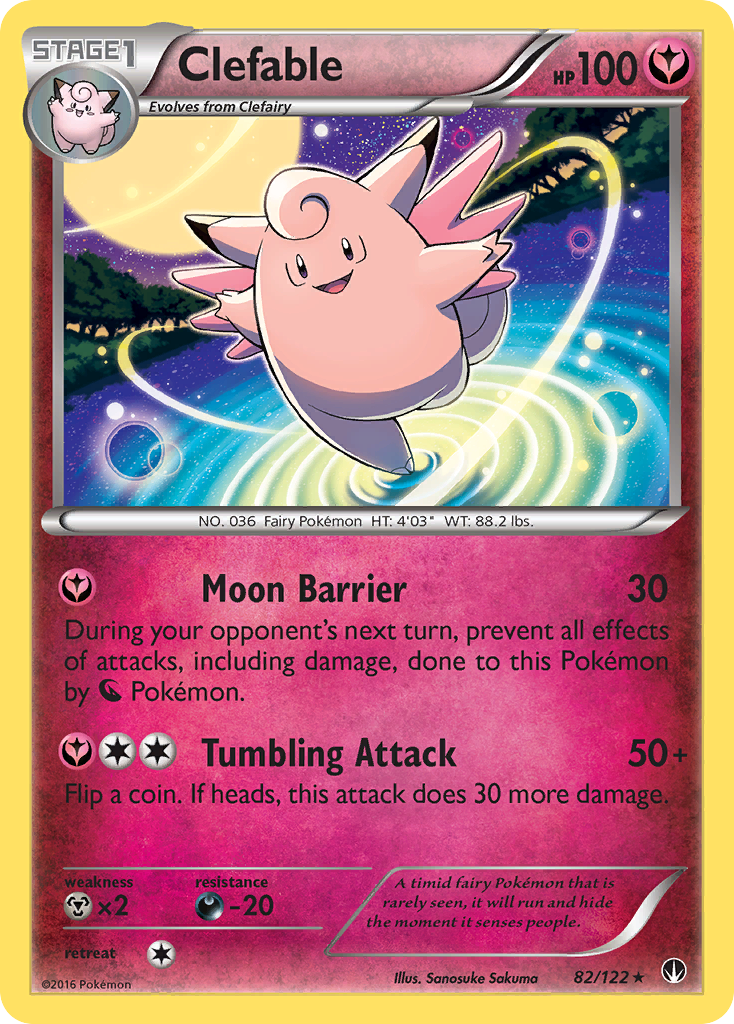 Clefable — illustrated card