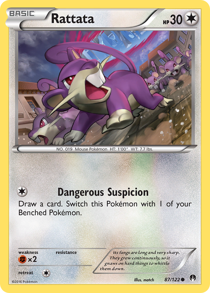 Rattata — illustrated card