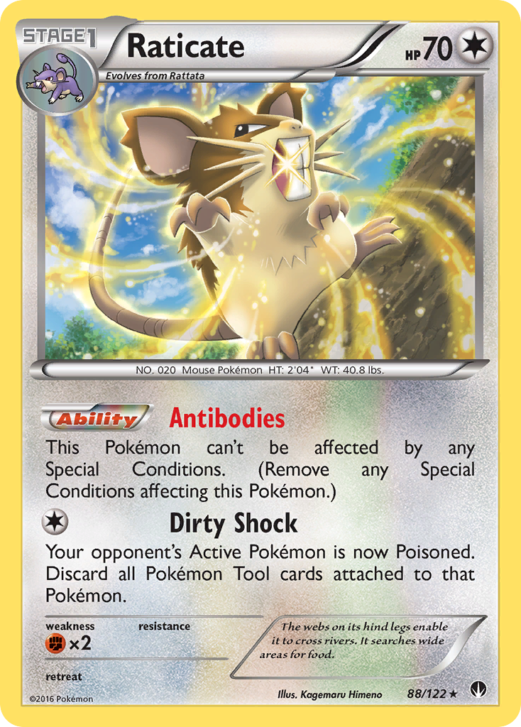 Raticate — illustrated card