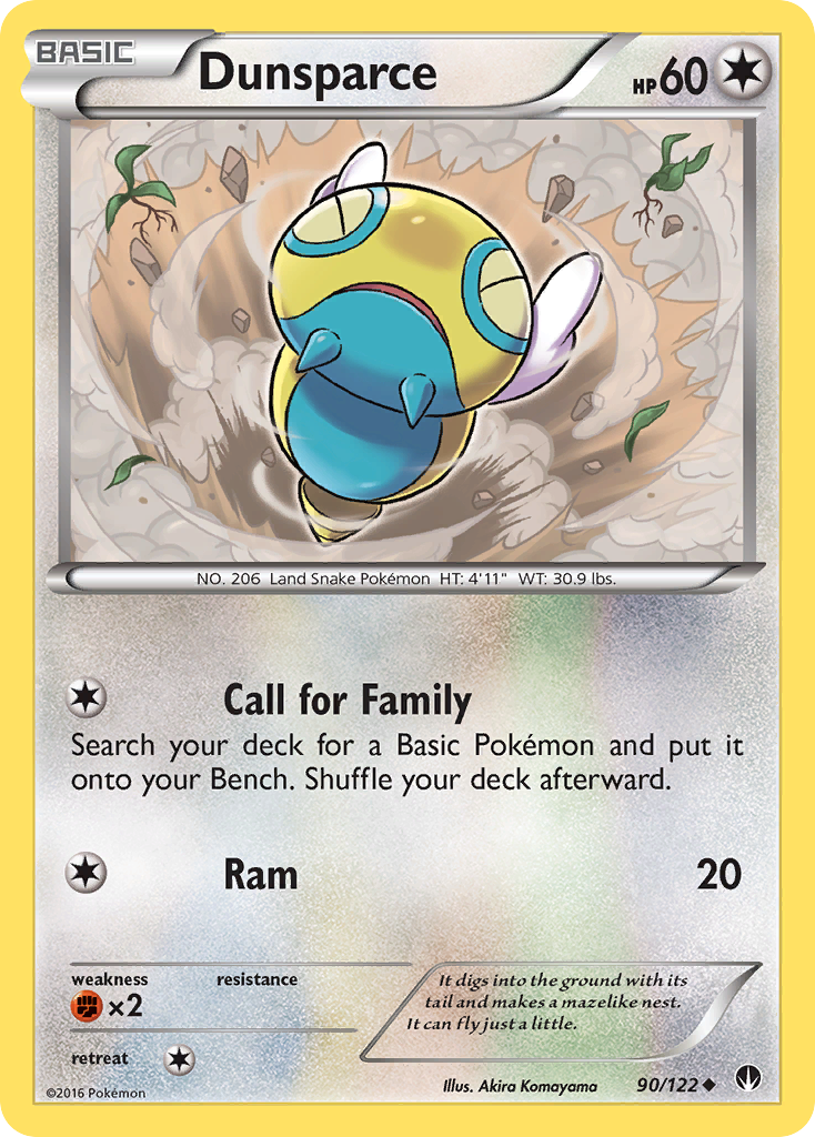 Dunsparce — illustrated card